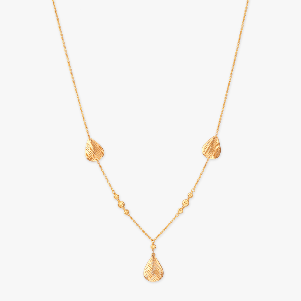 Radiant Weave Gold Necklace Set,,hi-res image number null