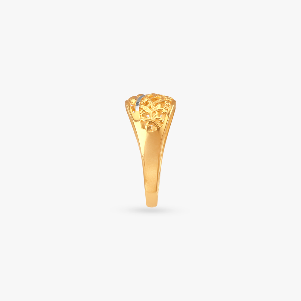 Whisper Leaf Gold Ring,,hi-res image number null