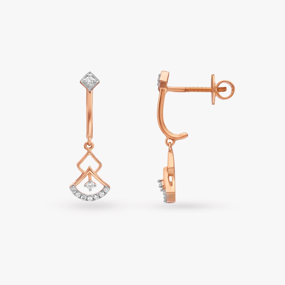 Artline Bloom Diamond Drop Earrings,,hi-res image number null