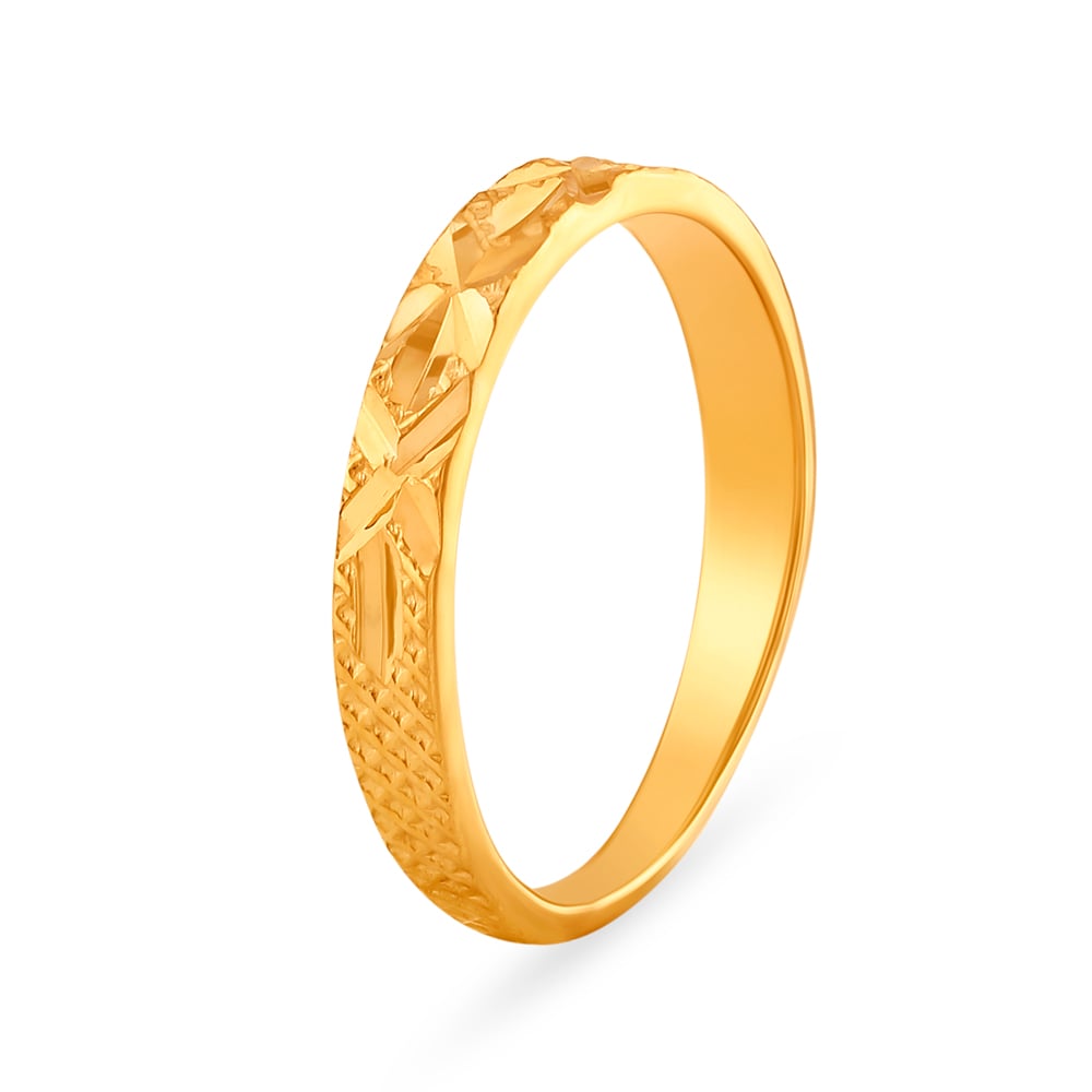 Brilliant Lattice 22 Karat Gold Ring