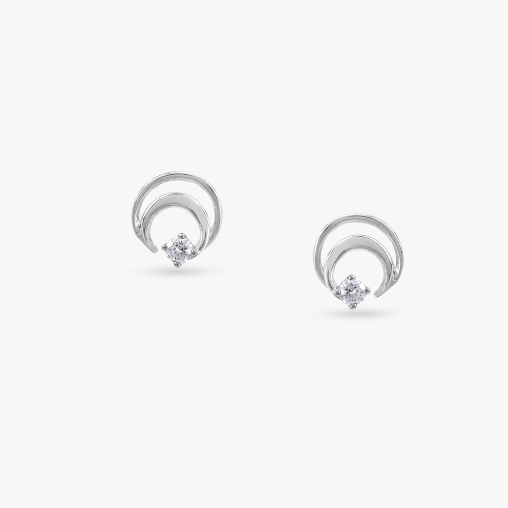 

Twilight Curl Diamond Stud Earrings