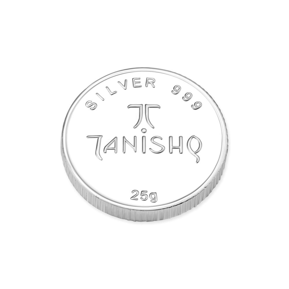 25 Grams Tanishq Sunray Silver Coin,,hi-res image number null