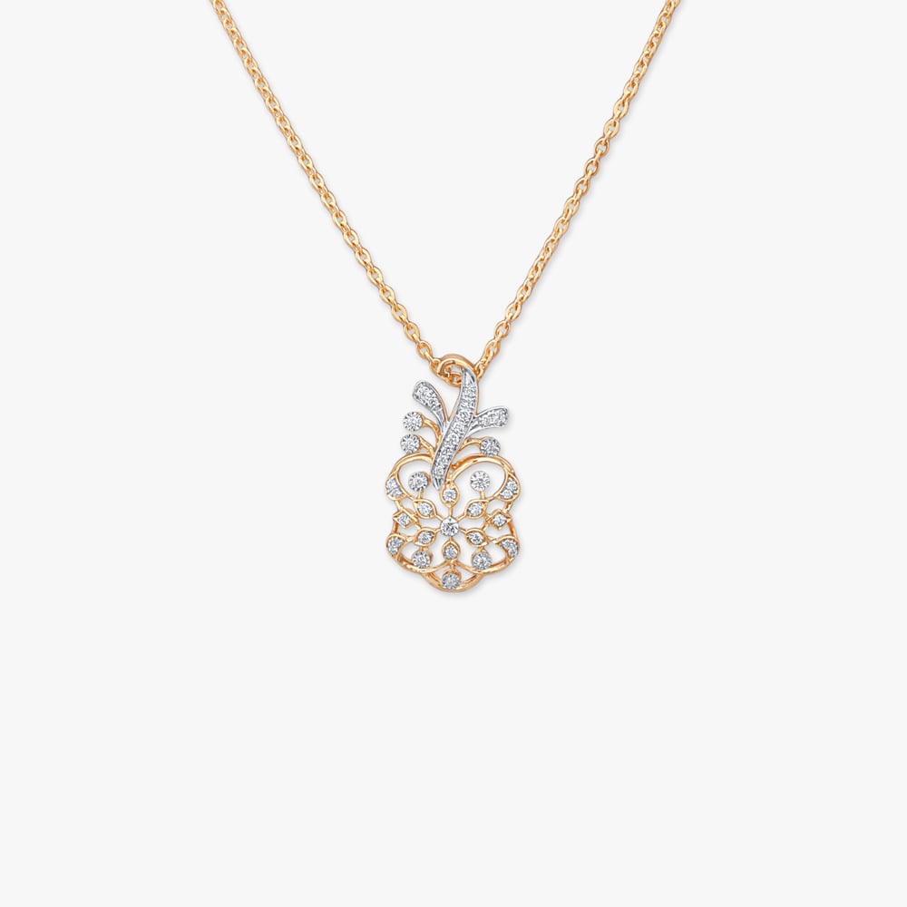 

Regal Vine Diamond Pendant with Chain