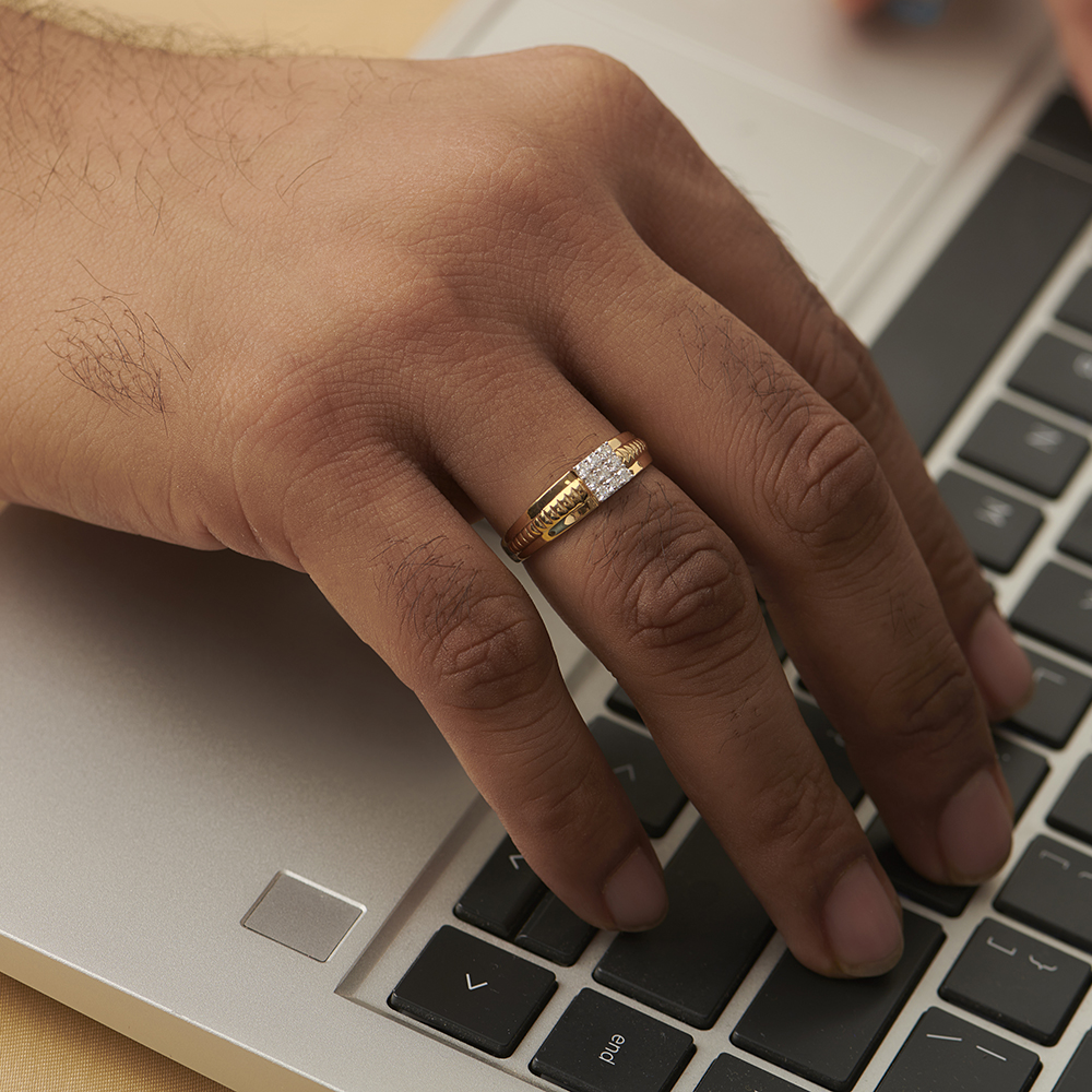 Minimal Glimmer Diamond Ring,,hi-res image number null