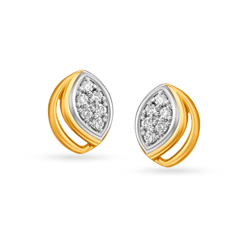 6 Stone Diamond Stud Earrings for Kids