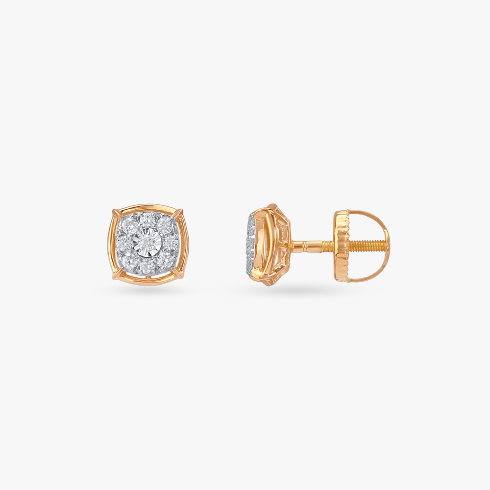 Dapper Gleam Diamond Stud Earrings,,hi-res image number null