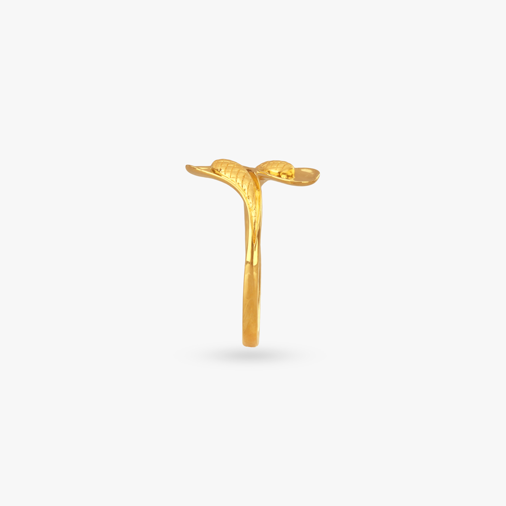 Twin Swirl Gold Ring,,hi-res image number null