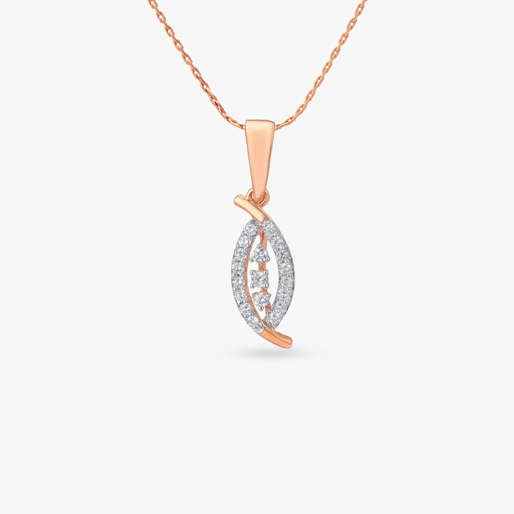 Sculpted Marquise Diamond Pendant,,hi-res image number null