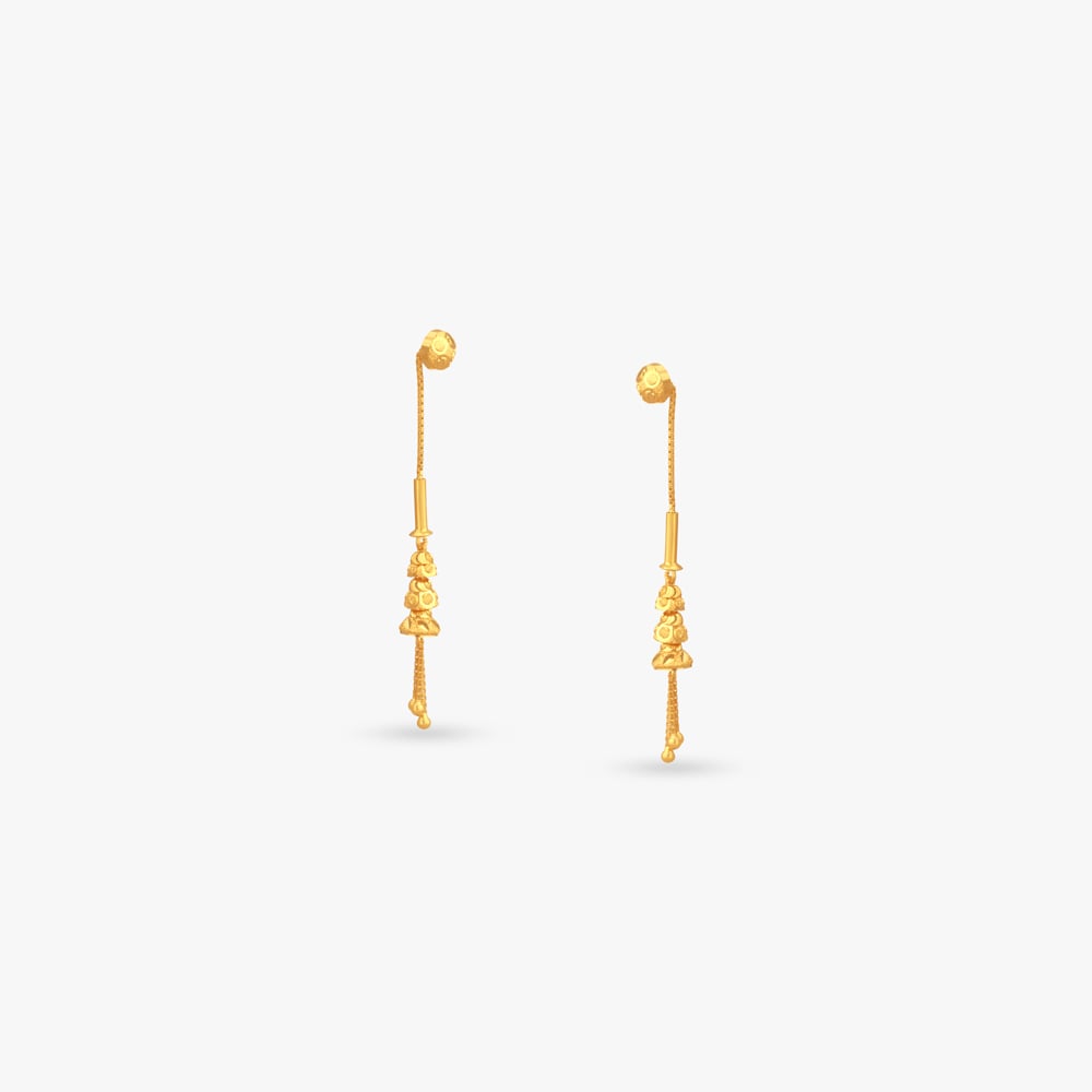 

Whispering Bells Gold Drop Earrings