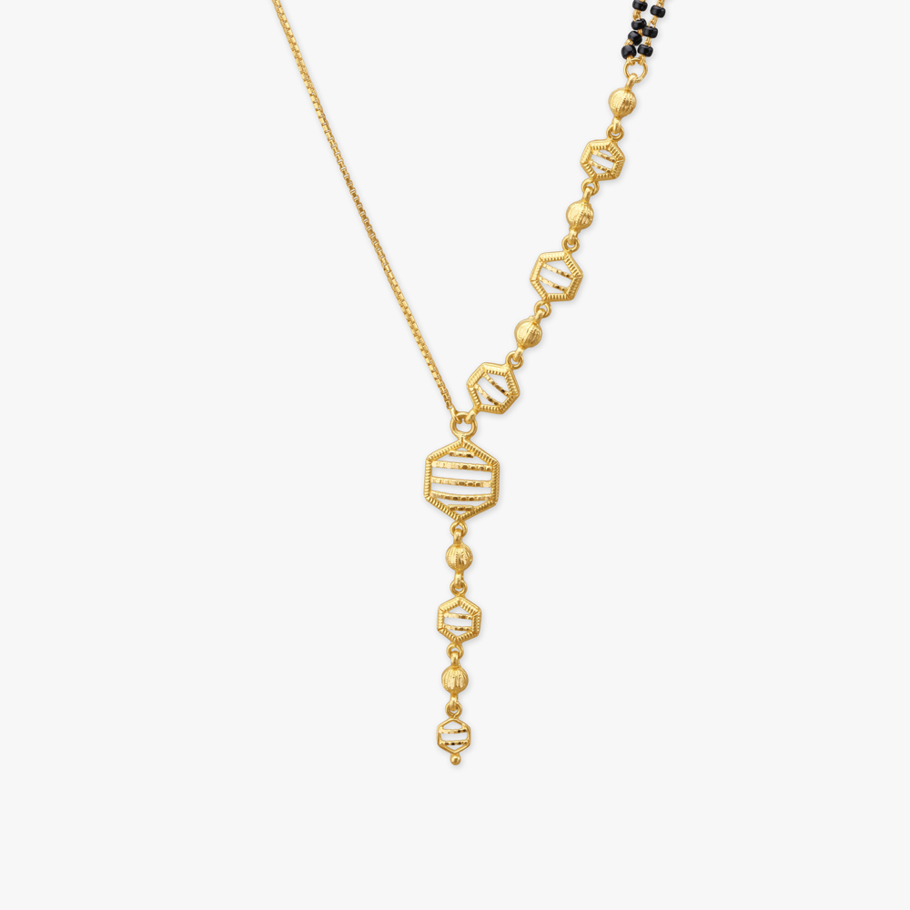 Hexa Trail Gold Mangalsutra,,hi-res image number null