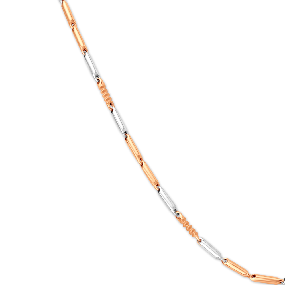 Slender Dual Tone Gold Chain For Men,,hi-res image number null