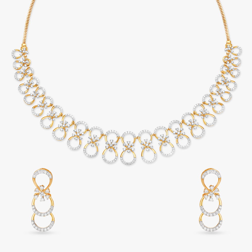 Infinite Grace Natural diamond Necklace Set,,hi-res image number null