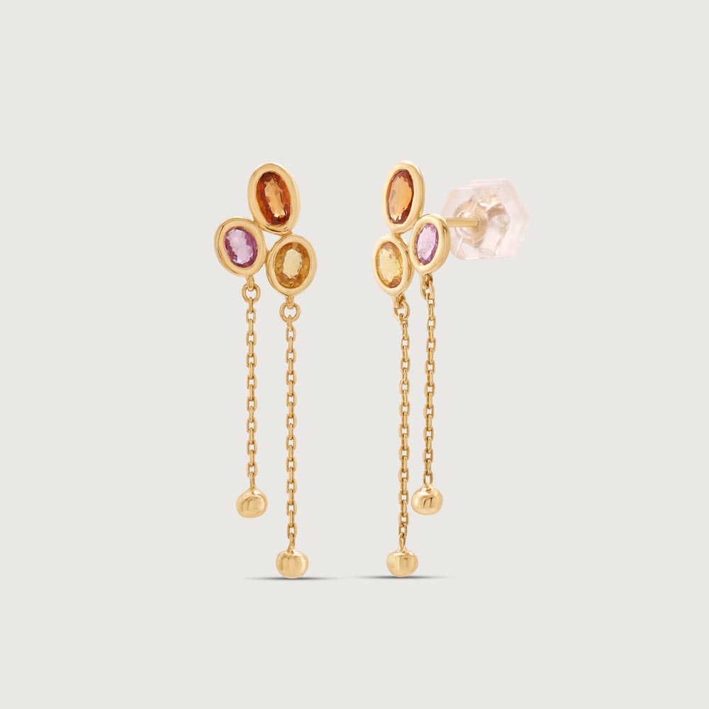 Playful Charm Sapphire Drop Earrings,,hi-res image number null