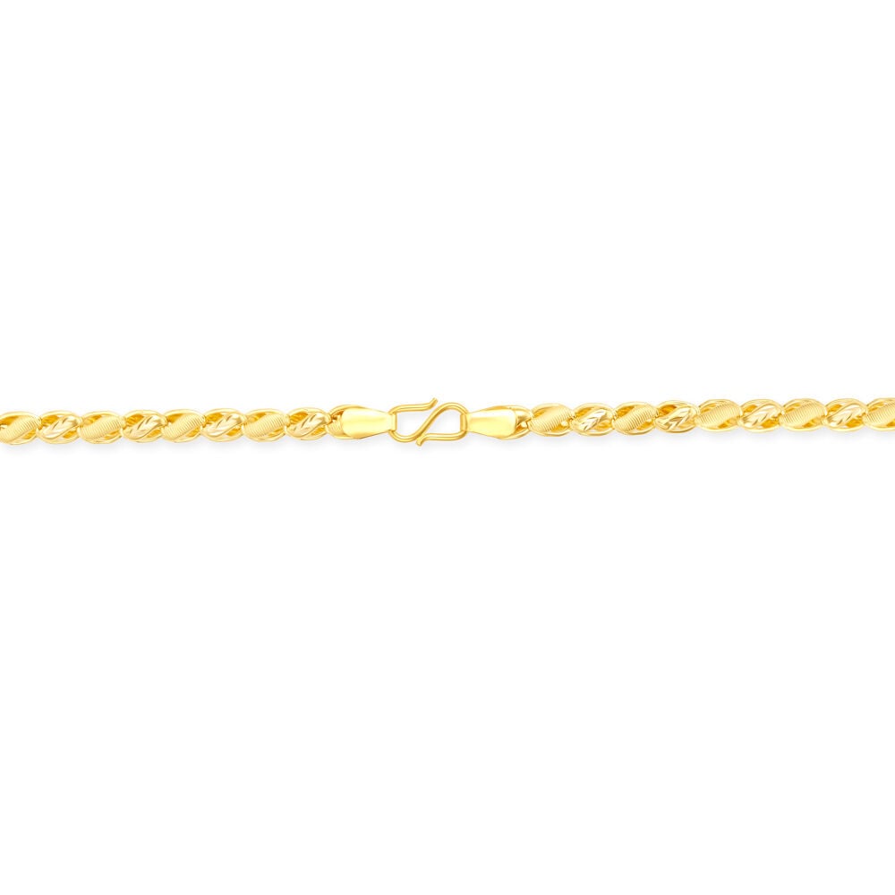 Carved Links Gold Chain for Men,,hi-res image number null