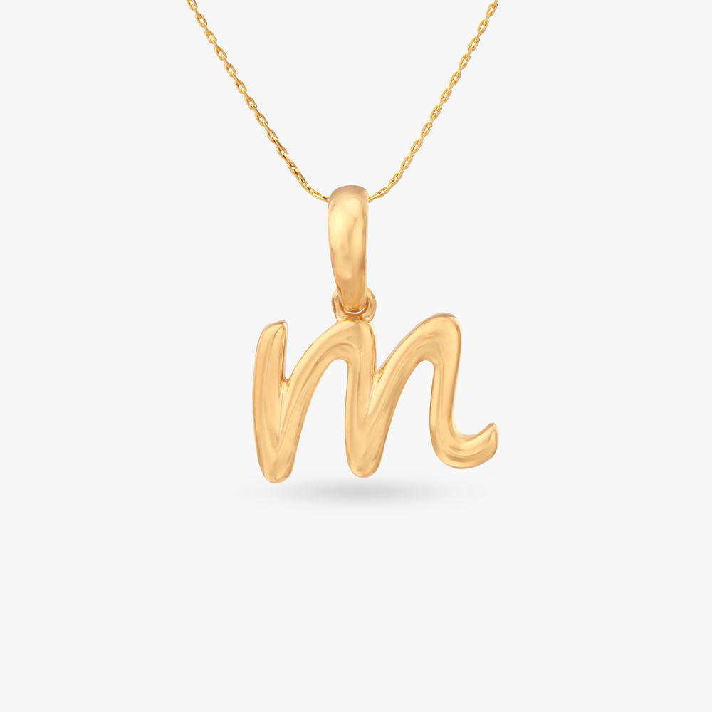 

Signature M Gold Pendant