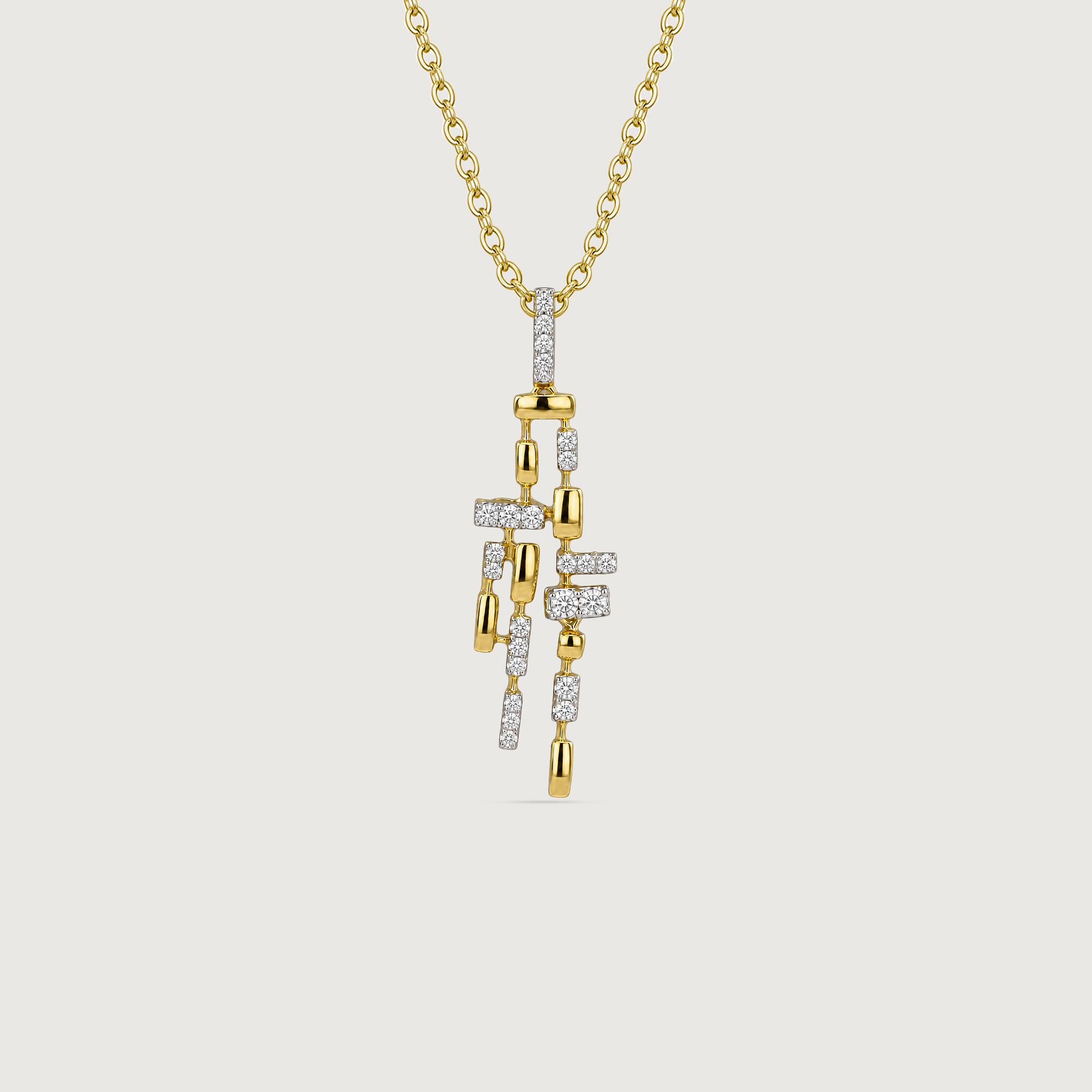 Linear Rhythm Diamond Pendant,,hi-res image number null