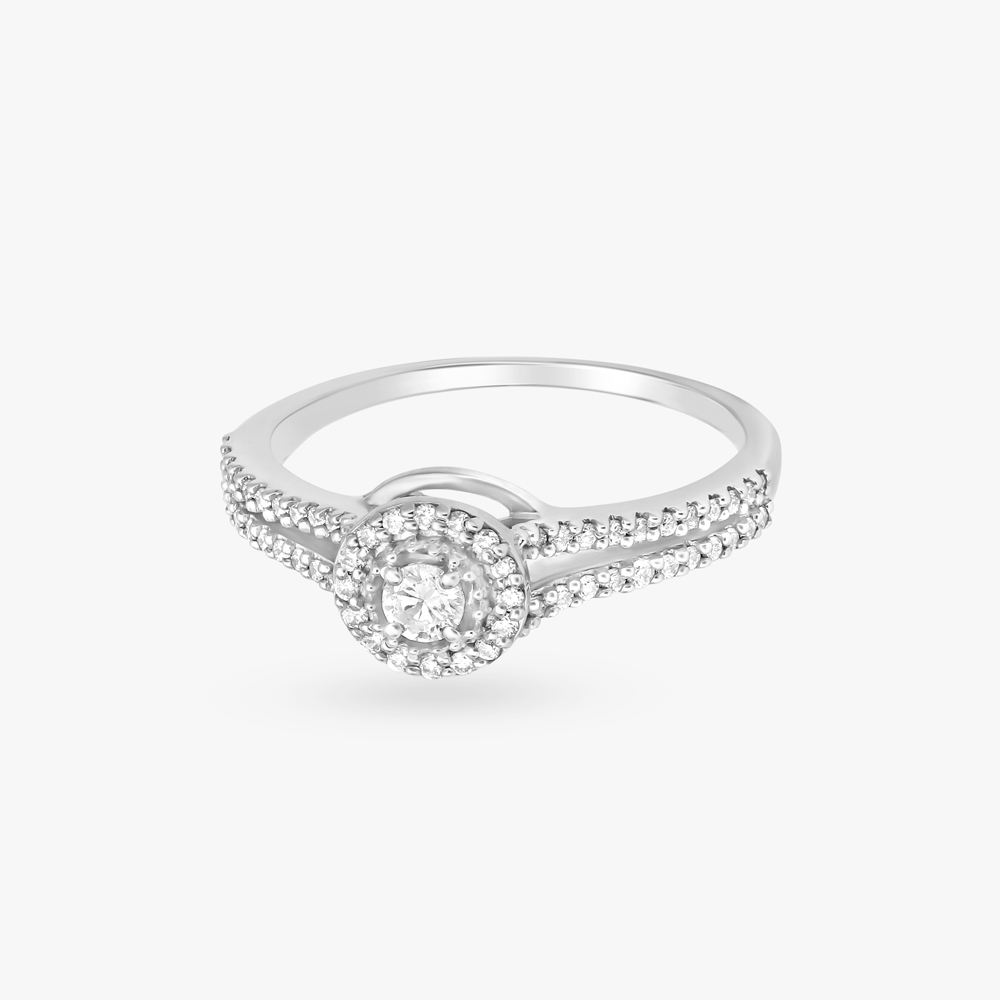 Halo Diamond Finger Ring,,hi-res image number null