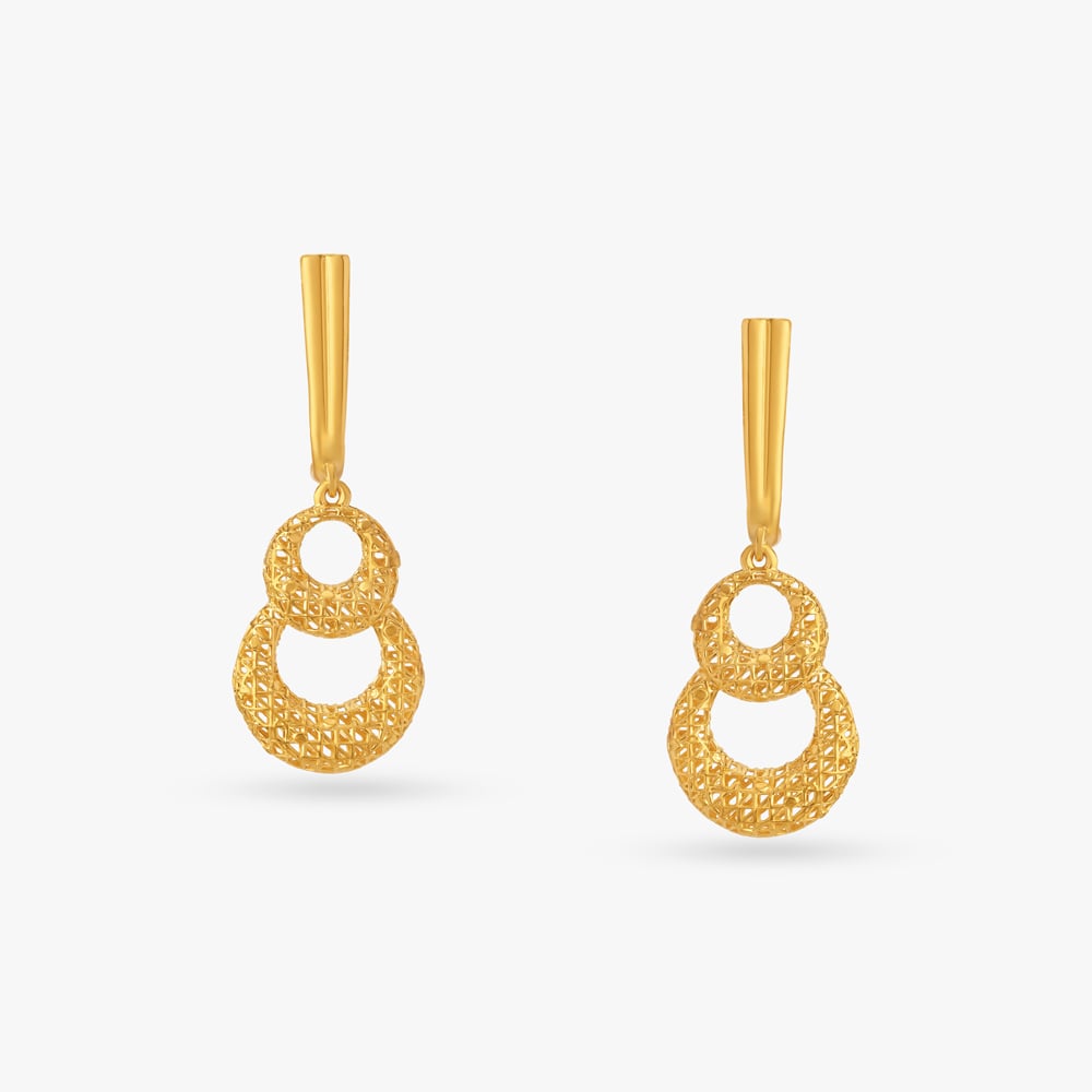 Graceful Glimmer Contemporary Drop Earrings,,hi-res image number null