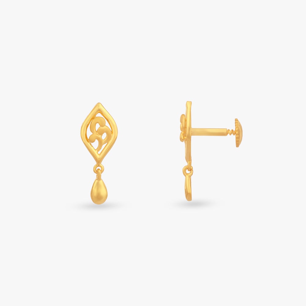 Sweet Sparkle Gold Drop Earrings for Kids,,hi-res image number null
