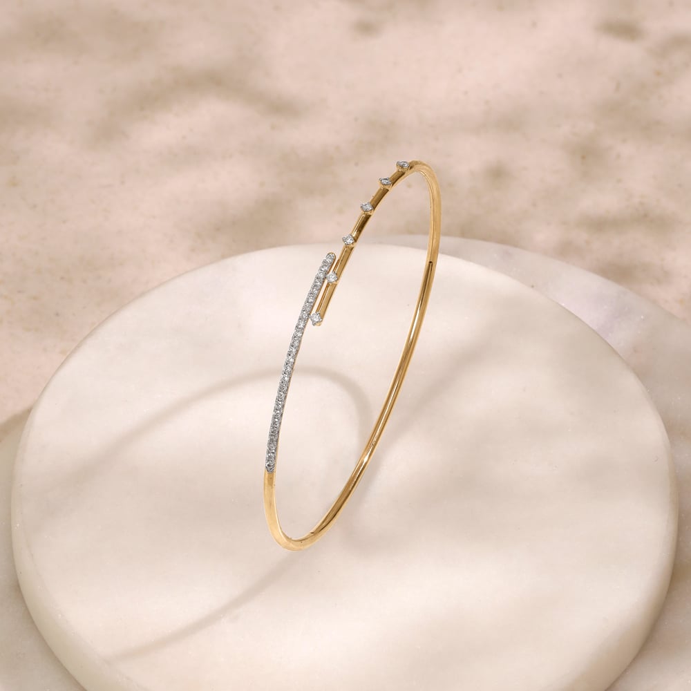 Sleek Balance Diamond Bangle,,hi-res image number null