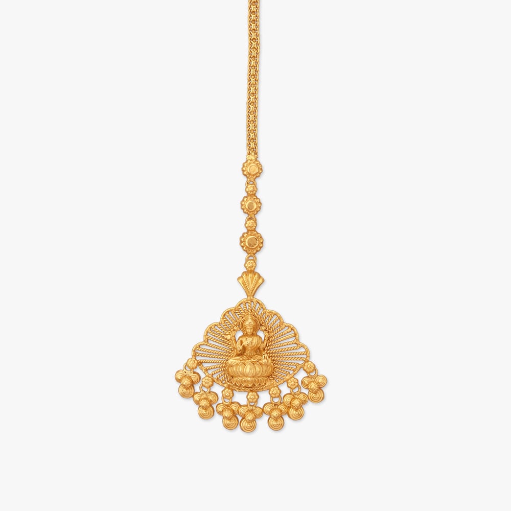 Lakshmi Aura Gold Maang Tikka,,hi-res image number null