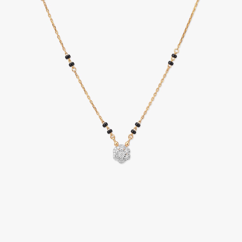 Blossom Halo Diamond Mangalsutra,,hi-res image number null