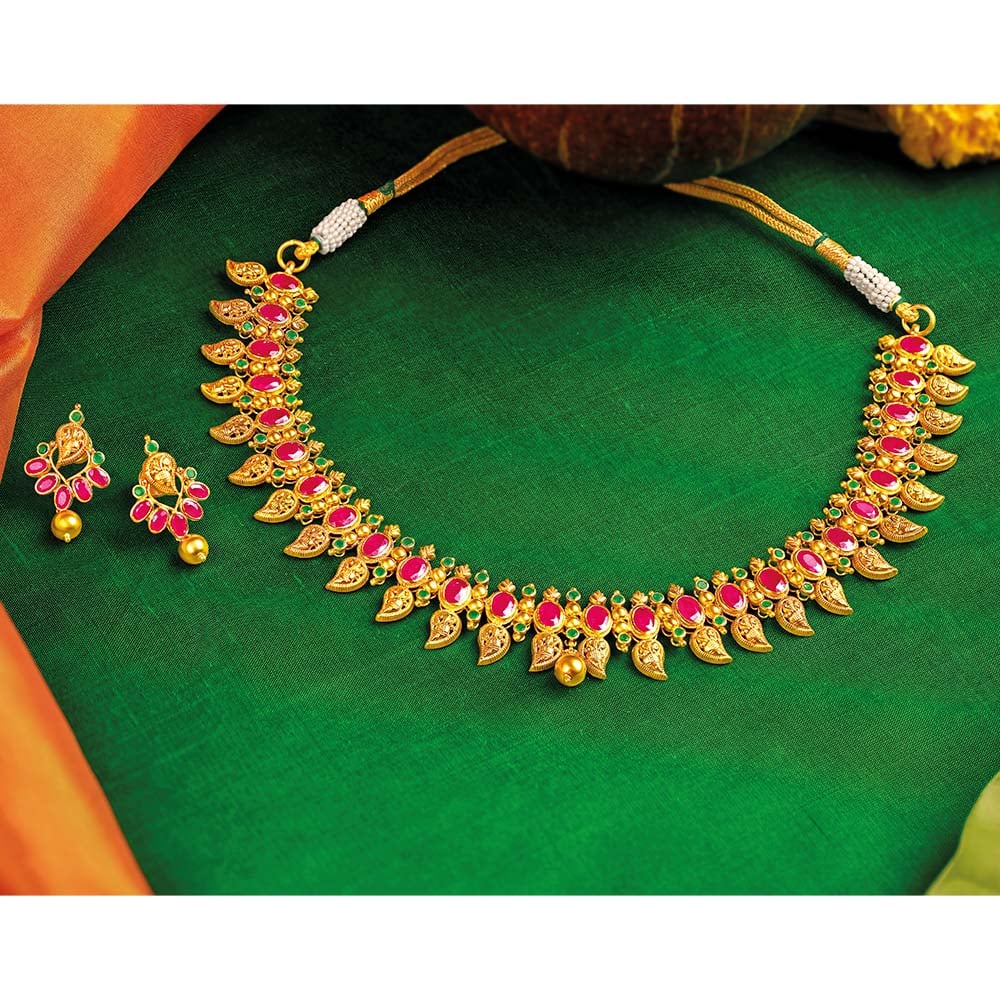 

Vibrant Traditional Necklace Set