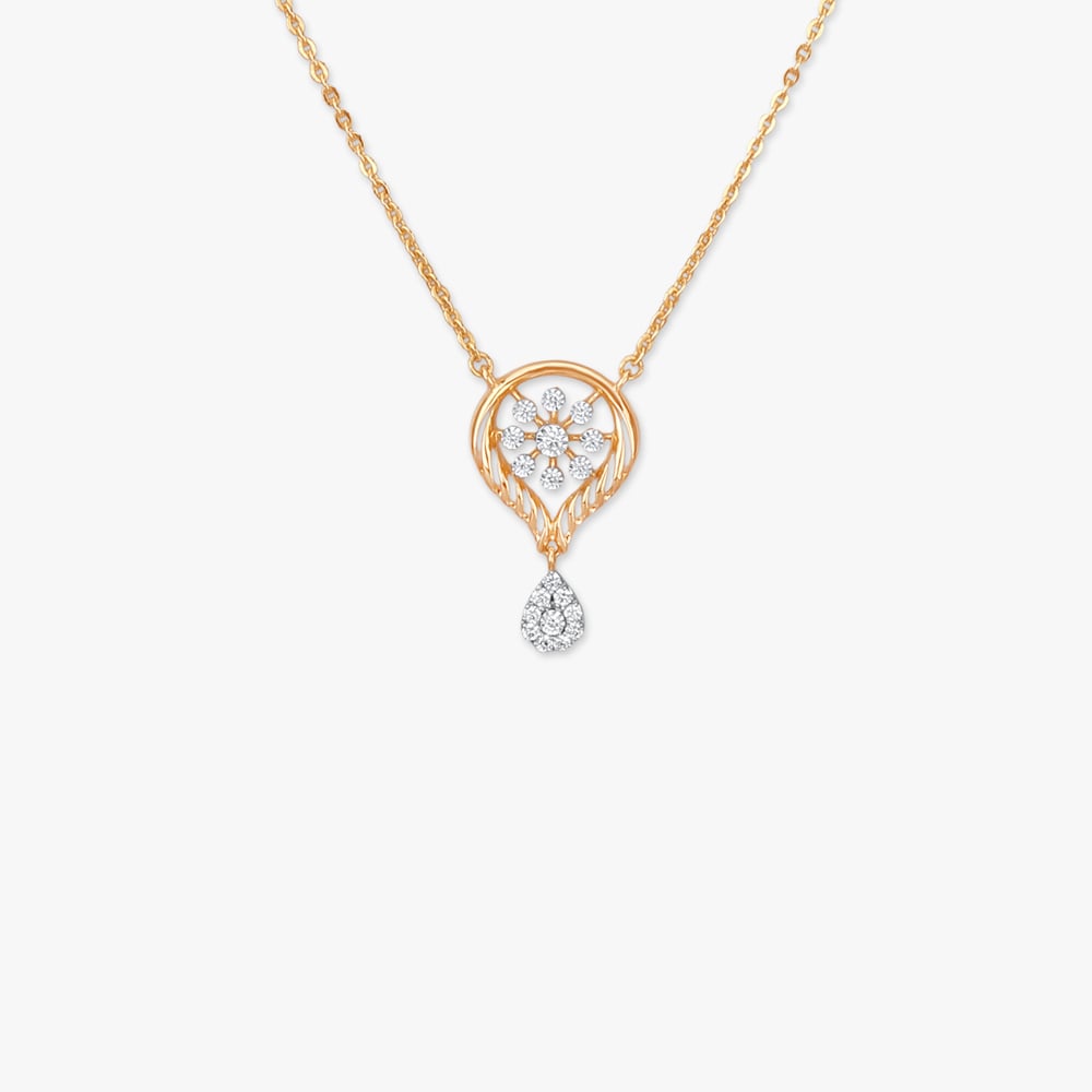 

Teardrop Bloom Diamond Necklace