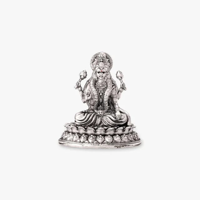Shri Lakshmi Silver Idol,,hi-res image number null