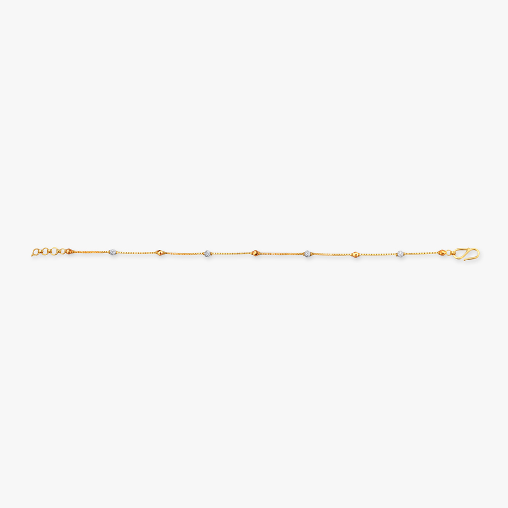 Minimalist TwoTone Gold Bracelet