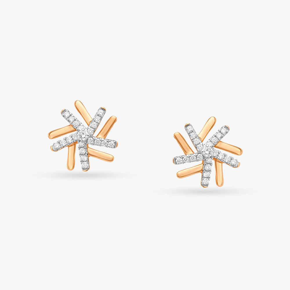 Lovely Flowers Diamond Stud Earrings,,hi-res image number null
