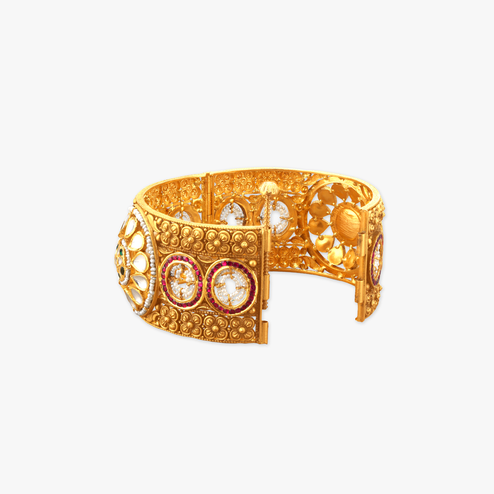 Nakshi Elegance Gold Bangles,,hi-res image number null