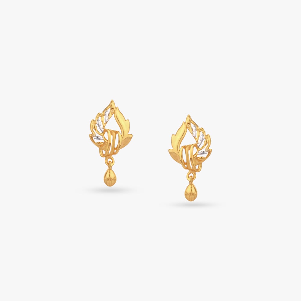 

Sunlit Petal Gold Drop Earrings