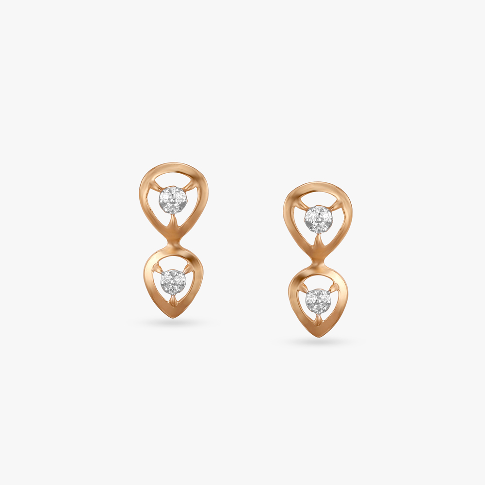 

Twin Teardrop Diamond Stud Earrings