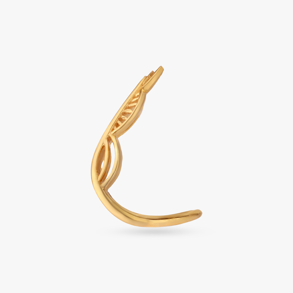Veil Arc Gold Ring,,hi-res image number null
