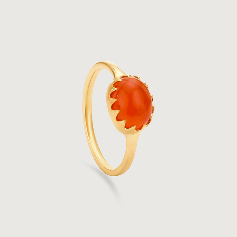 Radiant Solar Carnelian Ring,,hi-res image number null