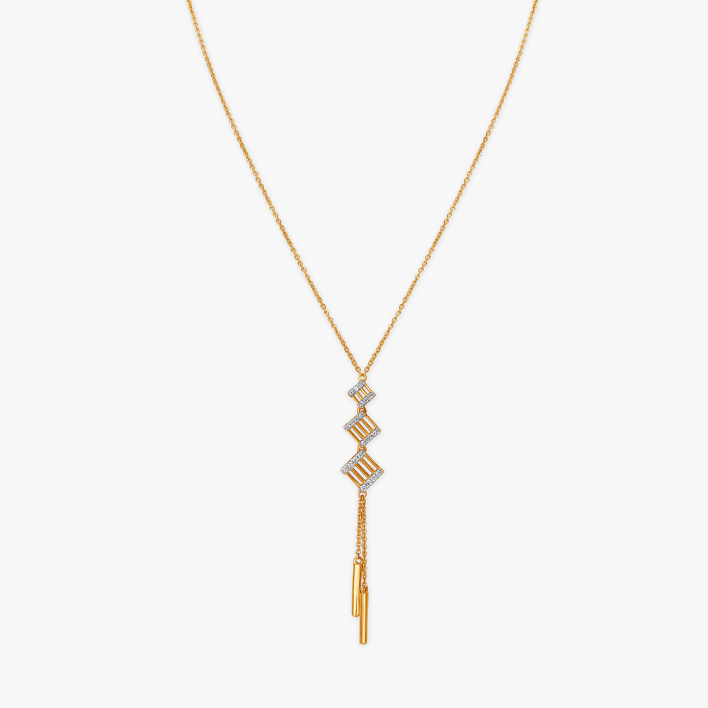 Stylish Tassels Diamond Necklace,,hi-res image number null