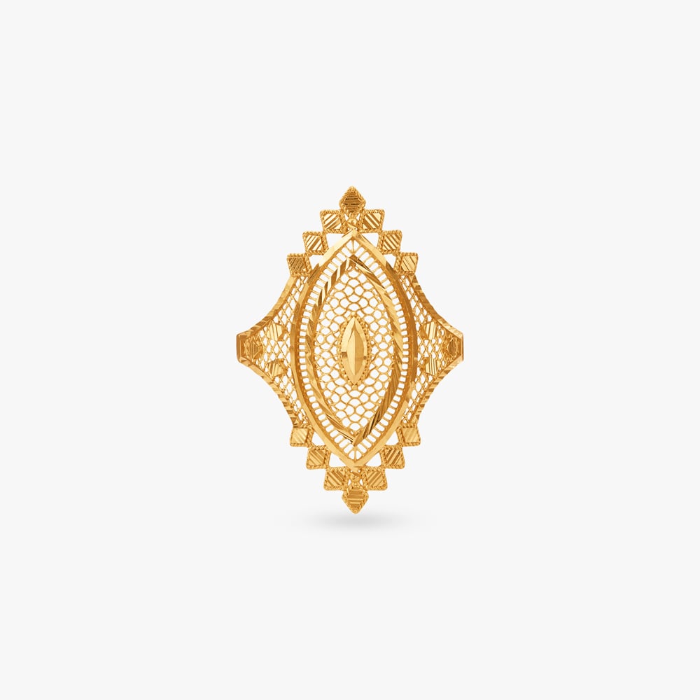 Prism Filigree Gold Ring,,hi-res image number null