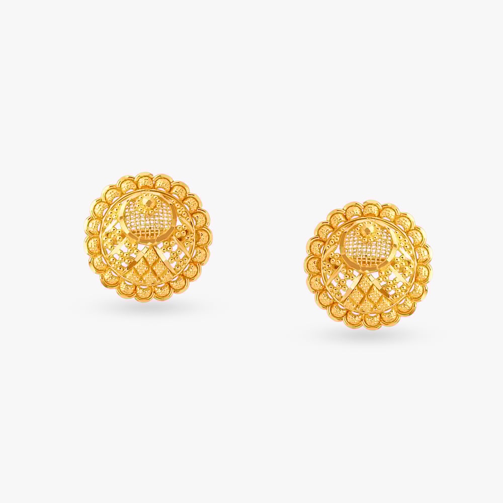 Mosaic Gold Pendant and Earrings Set,,hi-res image number null