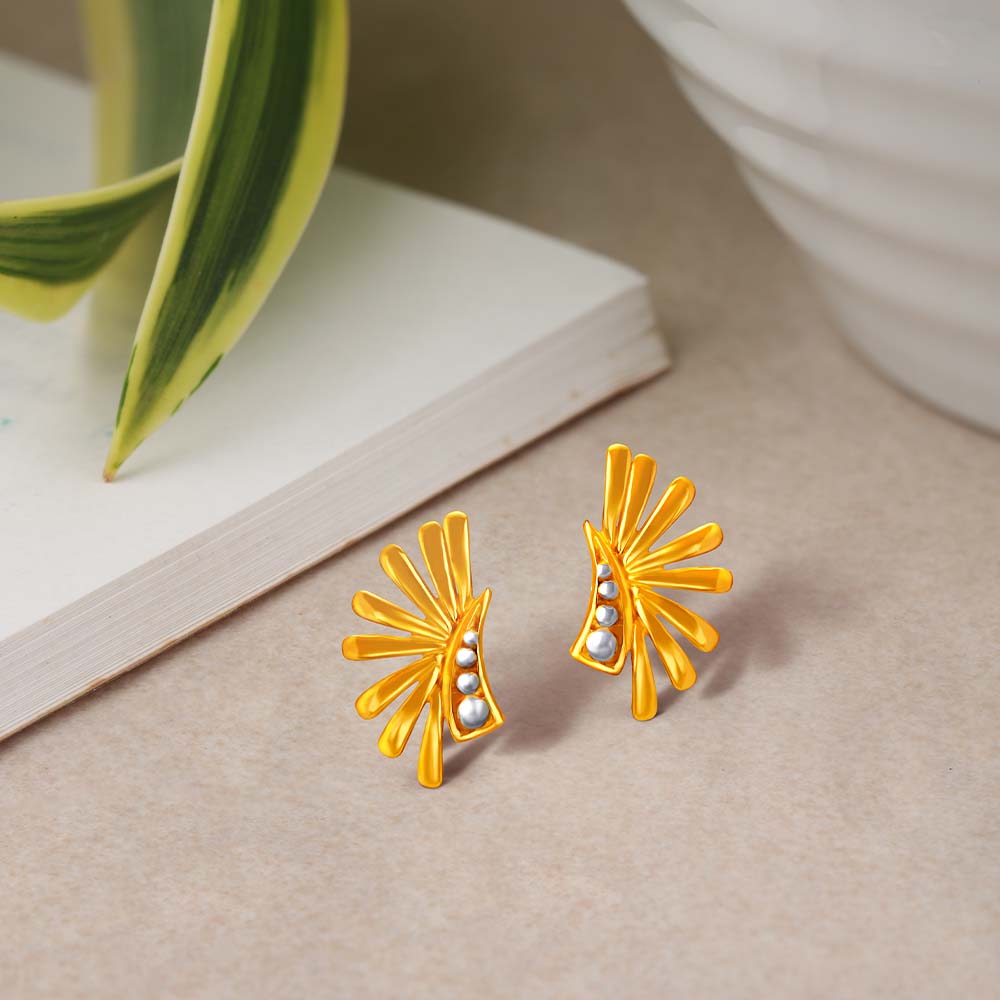 Sublime Gold Stud Earrings