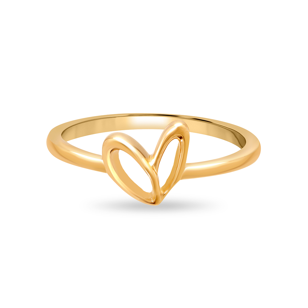 14KT Yellow Gold Rare Love Finger Ring,,hi-res image number null