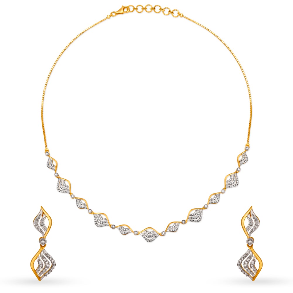 Ethereal Diamond Necklace Set,,hi-res image number null