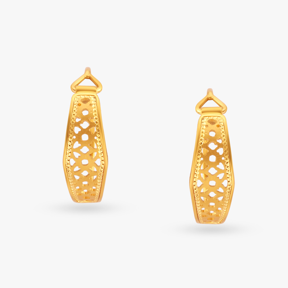 Lacy Elegance Hoop Earrings,,hi-res image number null