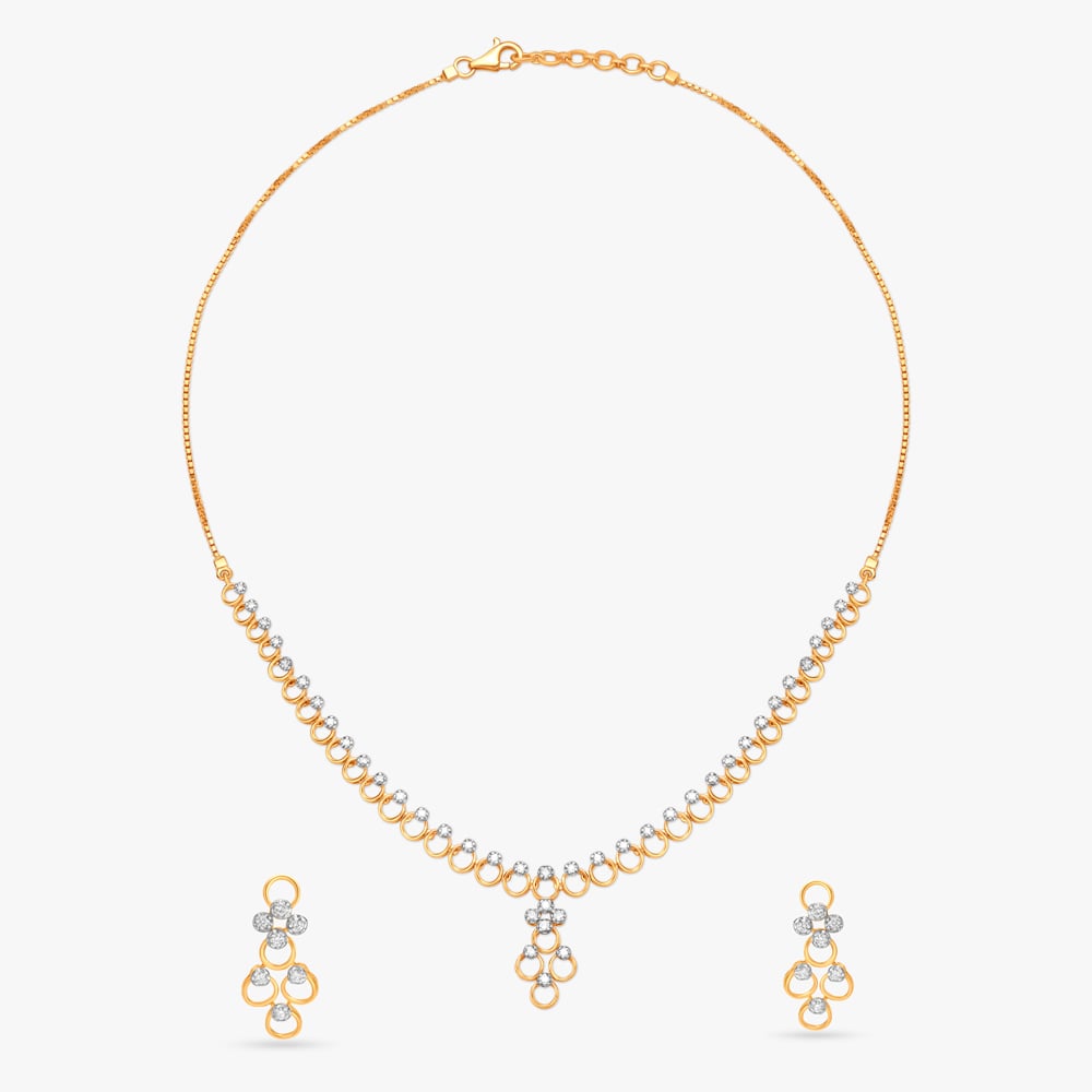 Magnificent Diamond Necklace Set,,hi-res image number null