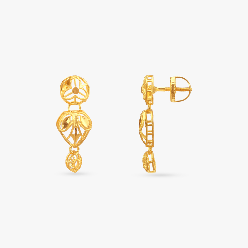 Marigold Garland Gold Necklace Set,,hi-res image number null