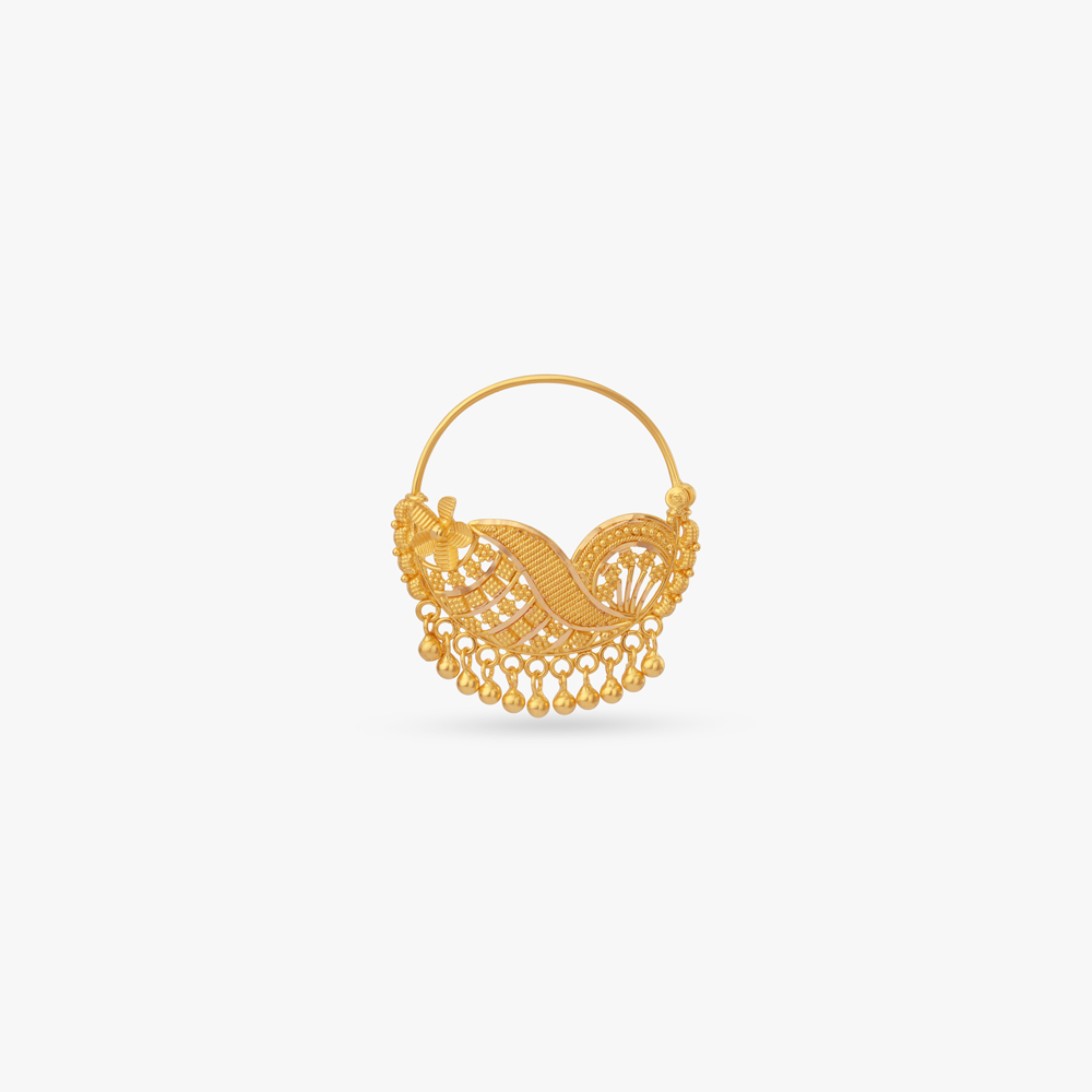 Heritage Swirl Gold Nose Pin,,hi-res image number null