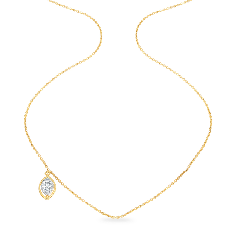14KT Yellow Gold My Embrace Diamond Pendant With Chain,,hi-res image number null