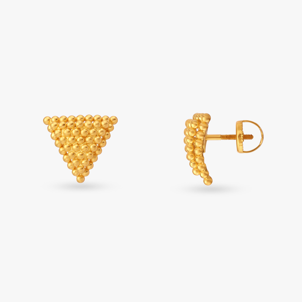 Cascade Triangular Stud Earrings,,hi-res image number null
