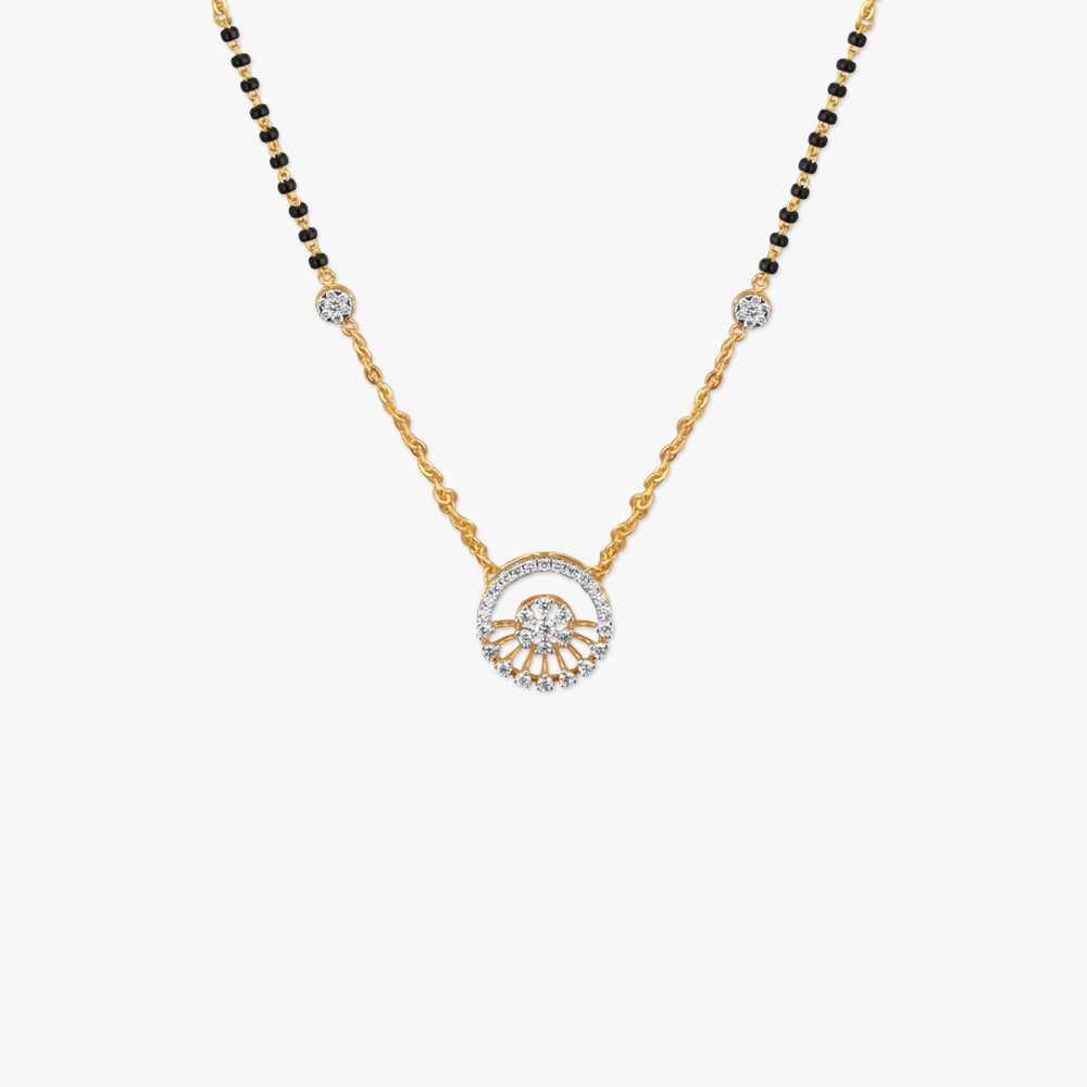 Graceful Circles Diamond Mangalsutra,,hi-res image number null
