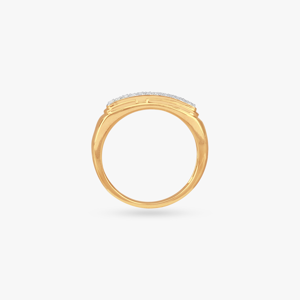 Sleek Groove Diamond Ring,,hi-res image number null